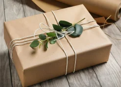 Papier Cadeau Kraft à Soude Recyclé écologique Nature, 50 Cm, 50 M-DecoWoerner Discount