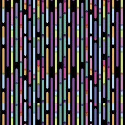 Papier Cadeau à Rayures Multicolores, 50 Cm, 50 M-DecoWoerner Best