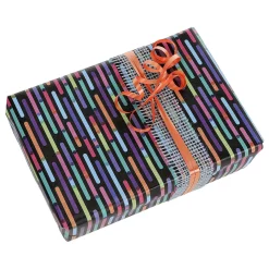 Papier Cadeau à Rayures Multicolores, 50 Cm, 50 M-DecoWoerner Best