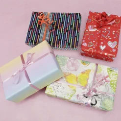 Papier Cadeau à Rayures Multicolores, 50 Cm, 50 M-DecoWoerner Best