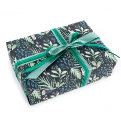Papier Cadeau Durable Avec Des Feuilles En Vert, Pétrole Et Rose - Rouleau De 50 M De Papier Cadeau-DecoWoerner Hot