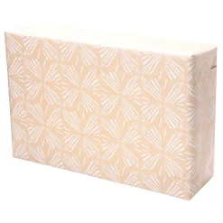 Papier Kraft Recyclé Avec Motifs Géométriques Blancs - Rouleau De 50 M De Papier Cadeau-DecoWoerner