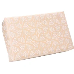 Papier Kraft Recyclé Avec Motifs Géométriques Blancs - Rouleau De 50 M De Papier Cadeau-DecoWoerner