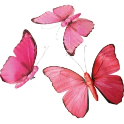 Papillon Déco "Flamant ", 28 Cm, 3 Pces-DecoWoerner Discount