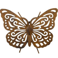 Papillon Vintage Avec Motif Découpé Pendentif Mural 4 X 20 X 23 Cm Brun-DecoWoerner