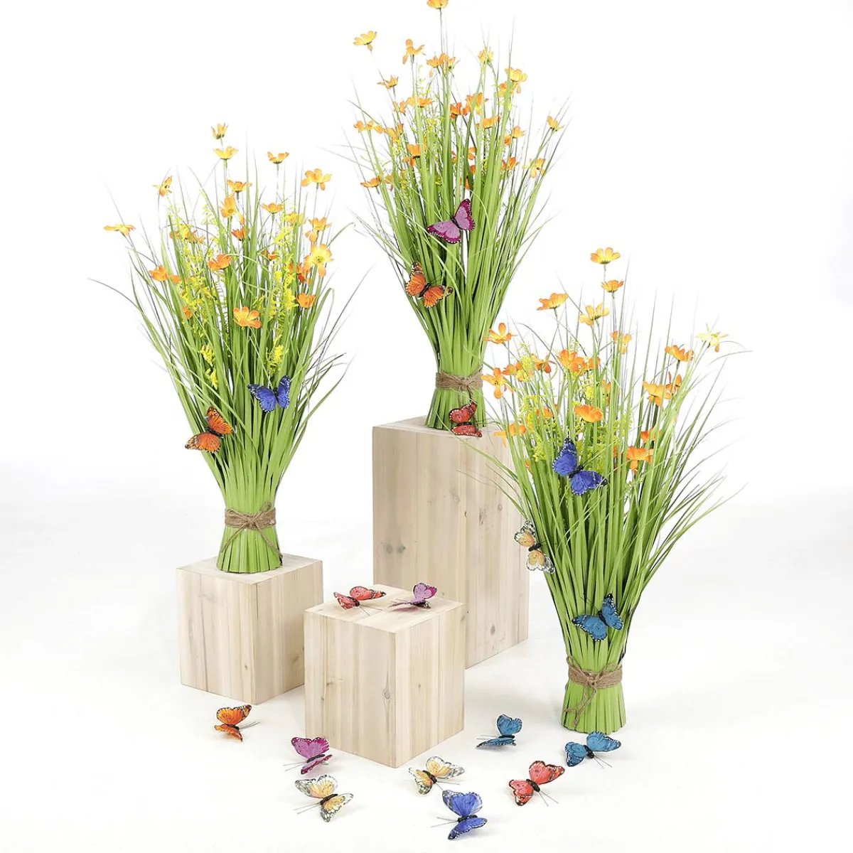 Papillons Déco s Avec Clip 6 Pièces 9 Cm-DecoWoerner Discount