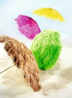 Parasol Raphia Hawaï, Ø 140 Cm,-DecoWoerner Sale