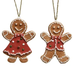 Pendentifs En Pain D'épices, Set De 2 Pièces 9 Cm-DecoWoerner Clearance
