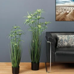 Plante Artificielle De Papyrus En Pot 90 Cm-DecoWoerner Sale