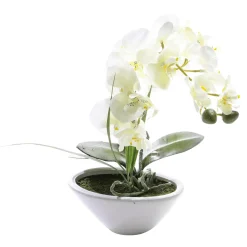 Plante Artificielle Orchidée En Pot, 28 Cm-DecoWoerner Online