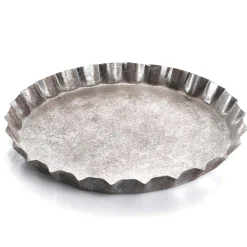 Plateau En Liège Métallique, 42 Cm Ø, 5 Cm De Haut-DecoWoerner