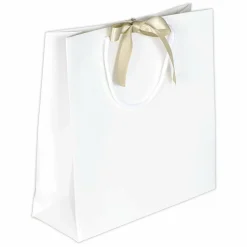 Pochettes Cadeaux, 27,5 X 27,5 Cm, 25 Pièces 200g/m², Avec Noeud En Satin Assorti-DecoWoerner New