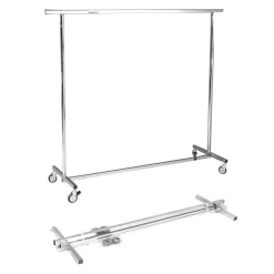 Portant Roulant Pliable, Hauteur Fixe 150 Cm-DecoWoerner