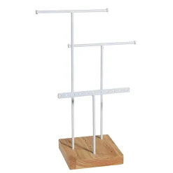 Porte Bijoux, Portant En T 3 Parties, Haut. 28 Cm-DecoWoerner Clearance