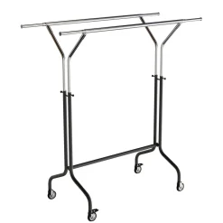 Portemanteau à Roulettes DOUBLE Réglable En Hauteur-DecoWoerner New