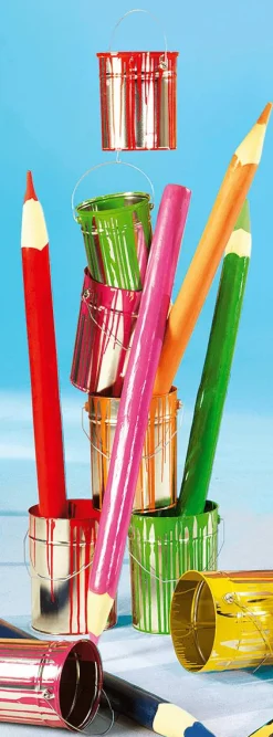 Pot De Peinture Déco 23 Cm De Haut,-DecoWoerner