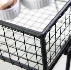 Présentoir à Corbeilles En Métal-DecoWoerner Outlet