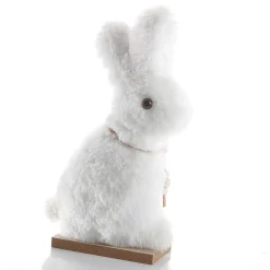 Présentoir De Lapin En Peluche Décoratif, , 21 Cm De Haut-DecoWoerner Discount