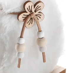 Présentoir De Lapin En Peluche Décoratif, , 21 Cm De Haut-DecoWoerner Discount