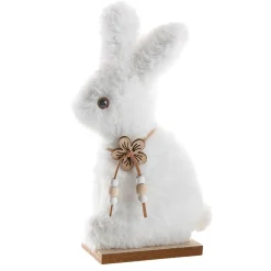 Présentoir De Lapin En Peluche Décoratif, , 21 Cm De Haut-DecoWoerner Discount