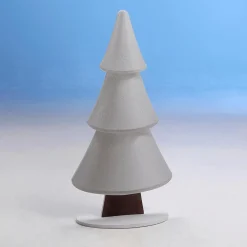 Présentoir Sapin Des Neiges Avec Paillettes 34 X 69 Cm Argent-DecoWoerner Outlet