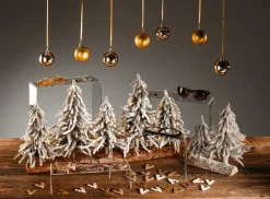 Présentoir Sapin Enneigé 16 X 28 Cm-DecoWoerner Best
