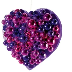 Prune, Boules De Noël Brillantes En Plastique Difficilement Inflammable, 6 Cm Ø - 24 Pièces-DecoWoerner