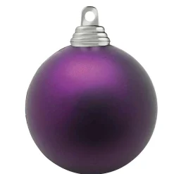Prune, Boules De Noël Mates En Plastique Ignifugé, 8 Cm Ø - 12 Pièces-DecoWoerner Clearance