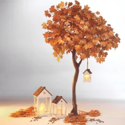 Érable Artificiel Arbre D’automne -jaune, 270 Cm-DecoWoerner New