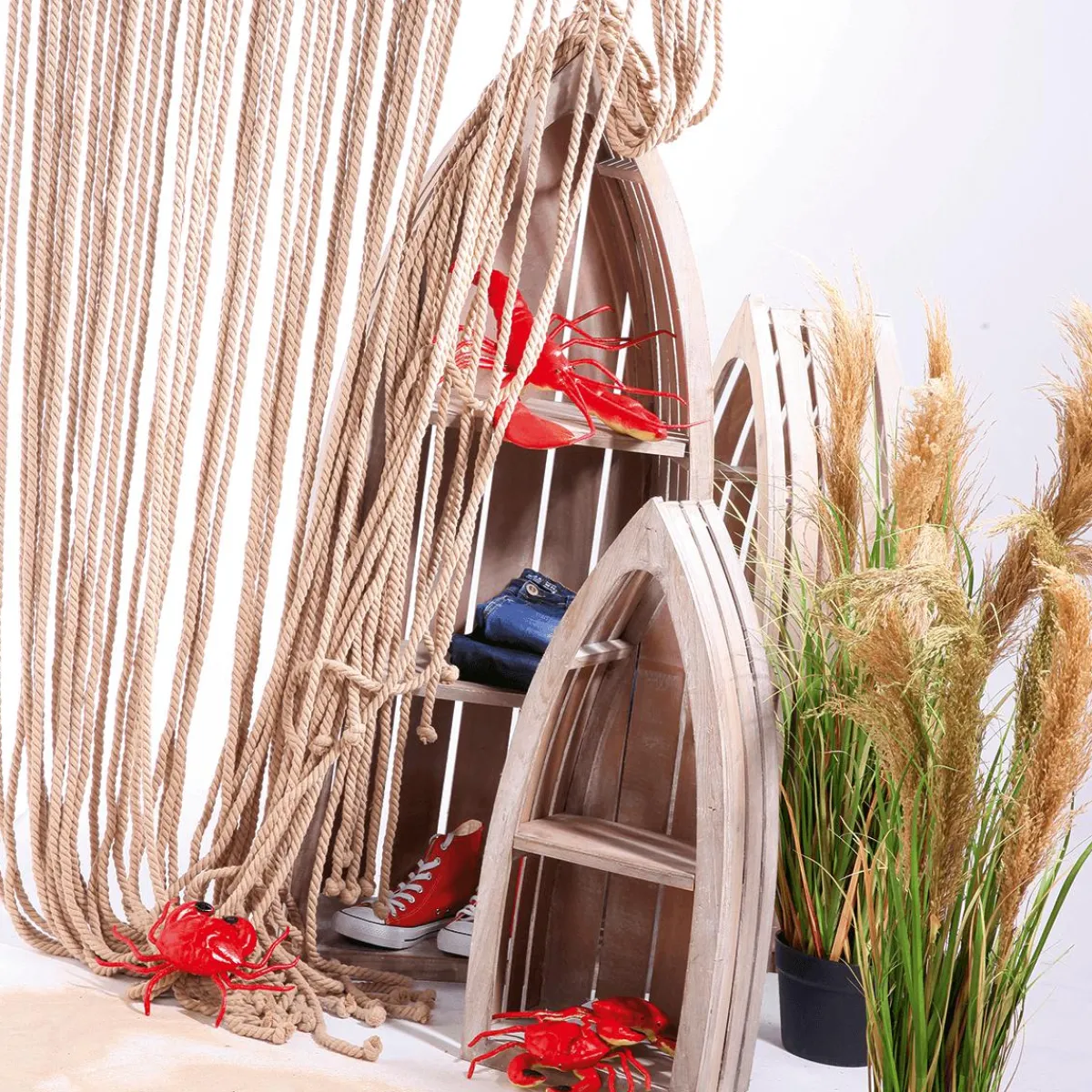 Rideau Déco Cordes Long. 200 Cm-DecoWoerner Online