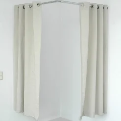 Rideau De Cabine D'angle, Longueur 200 Cm, Beige-DecoWoerner New