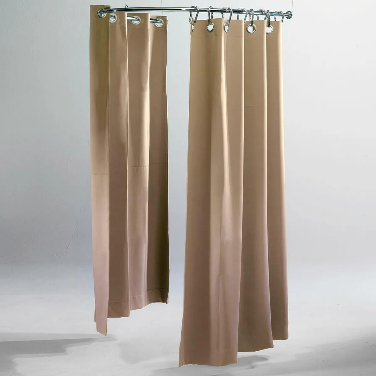 Rideau De Cabine, Long. 200 Cm, Peu Inflammable, Beige-DecoWoerner Best