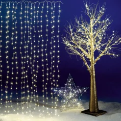 Rideau Lumineux En Fil De Fer LED Pour L'ext., 300 X 200 Cm-DecoWoerner Discount