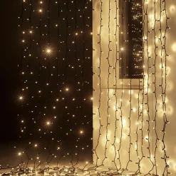 Rideau Lumineux LED Professionnel Système IP67, 900 Cm Sans Câble D'alimentation, Noir-DecoWoerner Best