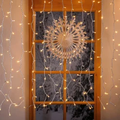 Rideau Lumineux Professionnel à LED Système IP20, 600 LED, 300 X 200 Cm, Sans Cable-DecoWoerner