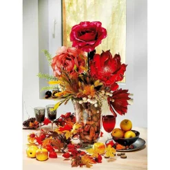 Rose Artificielle, Abricot 116 Cm-DecoWoerner Discount