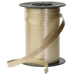 Ruban à Friser Pastel, 10 Mm, 150 M, Champagne-DecoWoerner Discount