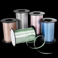 Ruban à Friser Pastel, 10 Mm, 150 M, Champagne-DecoWoerner Discount