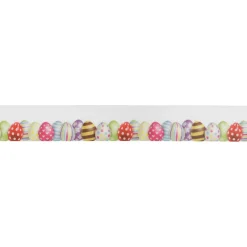 Ruban Cadeau En Satin Avec Motif Oeufs De Pâques, 23 Mm, 20 M-DecoWoerner