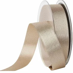 Ruban De Satin à Paillettes, 25 Mm, 20 M, Crème-DecoWoerner New