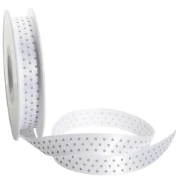 Ruban De Satin à Pois, 15mm/20m,-DecoWoerner Sale