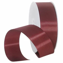 Ruban De Taffetas Avec Lisière Tissée 40 Mm, 50 M, Bordeaux-DecoWoerner Discount