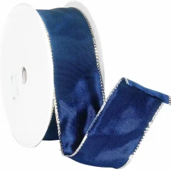 Ruban De Tissu Avec Bord Doré, 40 Mm, 25 M,-DecoWoerner Sale