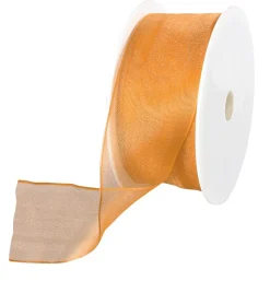 Ruban En Crêpe De Chine Avec Fil De Fer Larg. 40 Mm-DecoWoerner Best