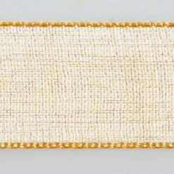 Ruban Mousseline Avec Lisière Tissée 6mm X 50m-DecoWoerner Outlet