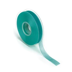 Ruban Mousseline Avec Lisière 15mm X 50m Turquoise-DecoWoerner