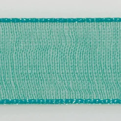 Ruban Mousseline Avec Lisière 25mm X 50m Turquoise-DecoWoerner Hot