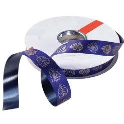Ruban Poly "Ornement Feuille", 19 Mm,-DecoWoerner Online