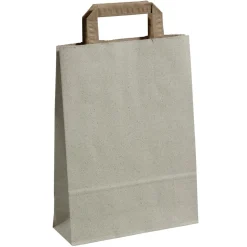 Sac à Poignée En Papier à Base D’herbe 22 X 30 Cm-DecoWoerner Discount