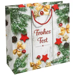 Sac Cadeau "Joyeuses Fêtes" 36 X 36 Cm 25 Pces-DecoWoerner Online
